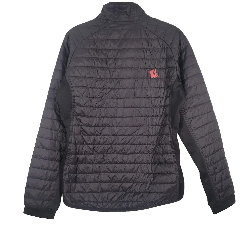 Volkl Big Mountain Pro Jacket Ladies‎ Large Black Orange Quilted Ski Insulated